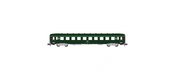 Modélisme ferroviaire :  REE NW-064 - VOITURE DEV AO Courte Ep.IV Vert Logo jaune encadré