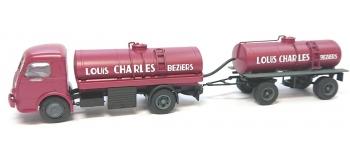 Train électrique : REE CB-098 - Panhard Movic Citerne à Vin + Remorque « LOUIS CHARLES » Béziers