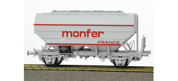 WB-632 - Set de 2 wagons céréaliers MONFER FRANCE, Gris - REE Modeles