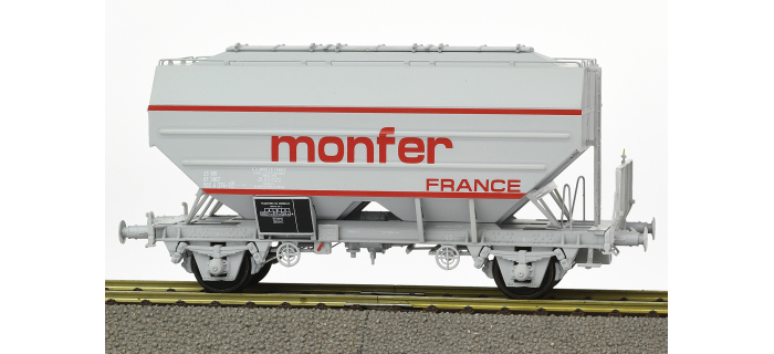 WB-632 - Set de 2 wagons céréaliers MONFER FRANCE, Gris - REE Modeles