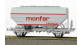 WB-632 - Set de 2 wagons céréaliers MONFER FRANCE, Gris - REE Modeles