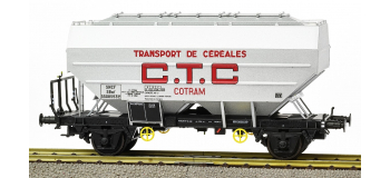 WB-624 - Wagon céréalier CTC COTRAM, aluminium - REE Modeles