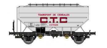 WB-624 - Wagon céréalier CTC COTRAM, aluminium - REE Modeles