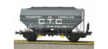 WB-625 - Wagon céréalier CTC, Gris Foncé - REE Modeles