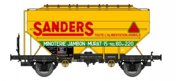 WB-629 - Wagon céréalier SANDERS, ancien logo (autre numéro) - REE Modeles