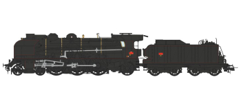 MB-135S - Locomotive à vapeur 231 G 236 SNCF, Reims, DCC sonore et fumée pulsée - REE Modeles
