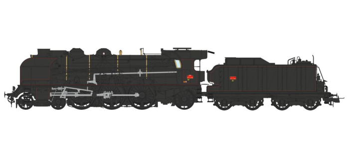 MB-135S - Locomotive à vapeur 231 G 236 SNCF, Reims, DCC sonore et fumée pulsée - REE Modeles