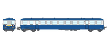 VB-447 - Remorque d'autorail XR-8274 Modernisée Bleue, Dijon - REE Modeles