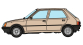 CB-150 - Voiture Peugeot 205 GE, beige 