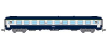 NW-190 - Voiture couchettes UIC B9c9x toit bas, livrée TEN logo encadré - REE Modeles