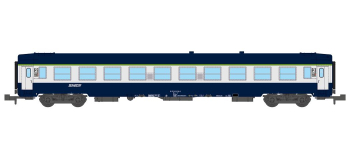 NW-194 - Voiture couchettes UIC B9c9x toit bas, livrée TEN logo “nouille” - REE Modeles