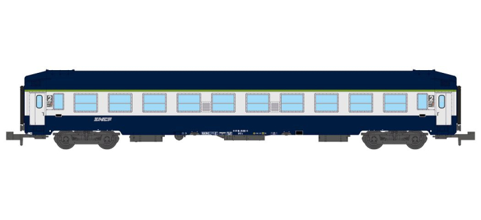 2 voitures couchettes UIC B9c9x, 2CL, livrée Wasteels, logo blanc encadré, SNCF - REE NW-346