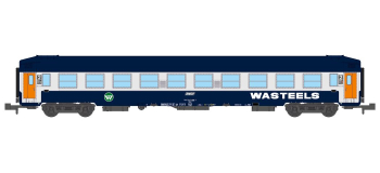 NW-216 - Voiture couchettes UIC B9c9x toit haut, livrée Wasteels - REE Modeles