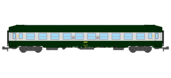 NW-219 - Voiture couchettes UIC B9c9x toit haut, livrée160 - REE Modeles