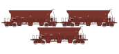 WB-808 - Coffret de 3 wagons trémie F70 Uas INFRA V, SNCF - REE Modeles