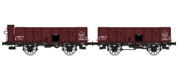 WB-827 - Set de 2 wagons tombereau OCEM 19, PLM - REE Modeles