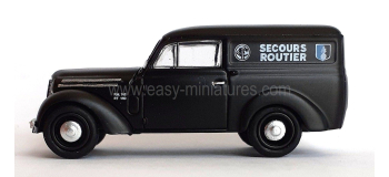 CB-201 - Voiture Renault JUVAQUATRE Fourgon tôlé noir SECOURS ROUTIER - REE Modeles