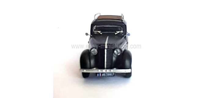 CB-202 - Voiture Renault JUVAQUATRE Break vitré noir GENDARMERIE + galerie - REE Modeles