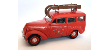 CB-204 - Voiture Renault JUVAQUATRE Break vitré POMPIER + Echelle - REE Modeles