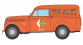 CB-205 - Voiture Renault JUVAQUATRE Fourgon tôlé Orange RENAULT - REE Modeles