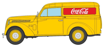 CB-206 - Voiture Renault JUVAQUATRE Fourgon tôlé Jaune COCA-COLA - REE Modeles