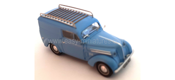 CB-208 - Voiture Renault JUVAQUATRE Fourgon tôlé, Bleu + galerie - REE Modeles