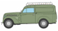 CB-209 - Voiture Renault JUVAQUATRE Fourgon tôlé, Vert + galerie - REE Modeles