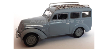 CB-211 - Voiture Renault JUVAQUATRE Familiale vitrée, Gris + galerie - REE Modeles