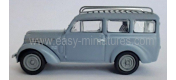 CB-211 - Voiture Renault JUVAQUATRE Familiale vitrée, Gris + galerie - REE Modeles