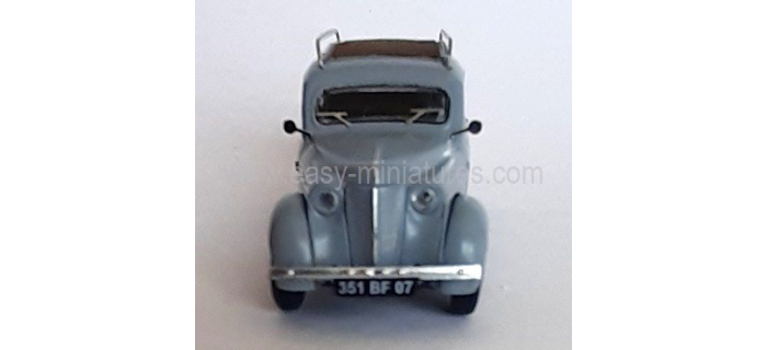 CB-211 - Voiture Renault JUVAQUATRE Familiale vitrée, Gris + galerie - REE Modeles