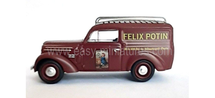 CB-212 - Voiture Renault JUVAQUATRE Fourgon tôlé FELIX POTIN + galerie - REE Modeles