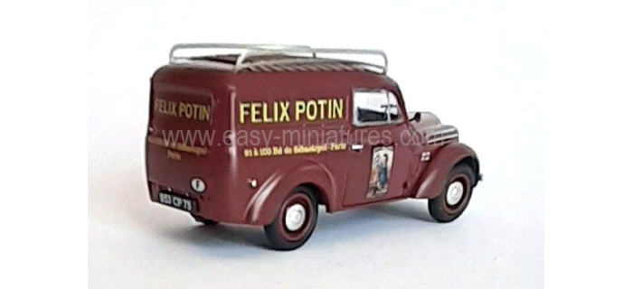 CB-212 - Voiture Renault JUVAQUATRE Fourgon tôlé FELIX POTIN + galerie - REE Modeles