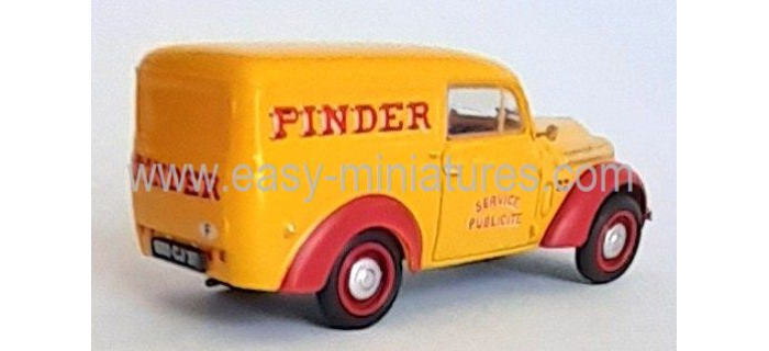 CB-213 - Voiture Renault JUVAQUATRE Fourgon tôlé PINDER - REE Modeles