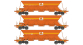 WB-COLAS-1 - Set de 3 wagons trémie EX Type 1 COLAS RAIL - REE Modeles