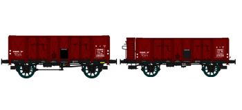 WB-171 - Set de 2 wagons Tombereau OCEM 29, PLM, ep II - REE Modeles
