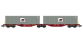 NW-291 - Wagon Sggmrss 80 TOUAX + 2 Containers 40'  MARFRET - REE Modeles