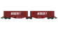 NW-292 - Wagon Sggmrss 80 TOUAX + 2 Containers 40'  MARFRET - REE Modeles