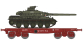 WBA-029 - Wagon Porte-Char SNCF + Char AMX 30 