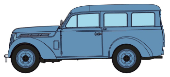 CB-176 - Voiture Renault JUVAQUATRE Familiale vitrée Bleu Céladon - REE Modeles