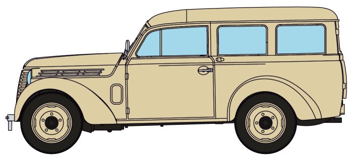 CB-177 - Voiture Renault JUVAQUATRE Familiale vitrée Beige - REE Modeles