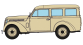 CB-177 - Voiture Renault JUVAQUATRE Familiale vitrée Beige - REE Modeles