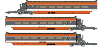 TGV-002 - TGV PSE Coffret remorques, 3 éléments - REE Modeles