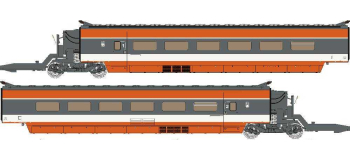 TGV-003 - TGV PSE Coffret remorques, 2 éléments - REE Modeles