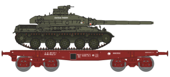 WBA-030 - Wagon Porte-Char SNCF + Char AMX 30 