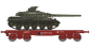 WBA-030 - Wagon Porte-Char SNCF + Char AMX 30 