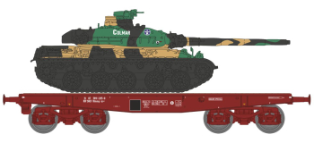 WBA-038 - Wagon Porte-Char SNCF + Char AMX 30 