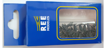 XB-310-20 - Tampons Unifiés bord arrondi, ressort fonctionnel (x 20) - REE Modeles