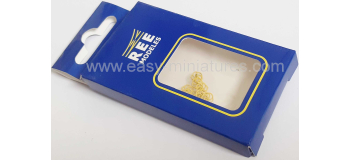 XB-527 - Volants de freins pour wagons TP USA, Jaune (x10) - REE Modeles