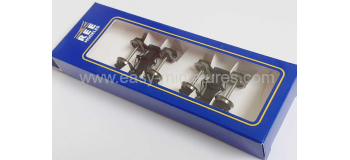 XB-102-B-01 - Set de 2 Bogies Y23 A - 4 boites SKF - Noir - REE Modeles