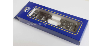 XB-112-D-01 - Set de 2 Bogies PLM Type D, Balancier coudé, 4 Boites PLM, Noir - REE Modeles